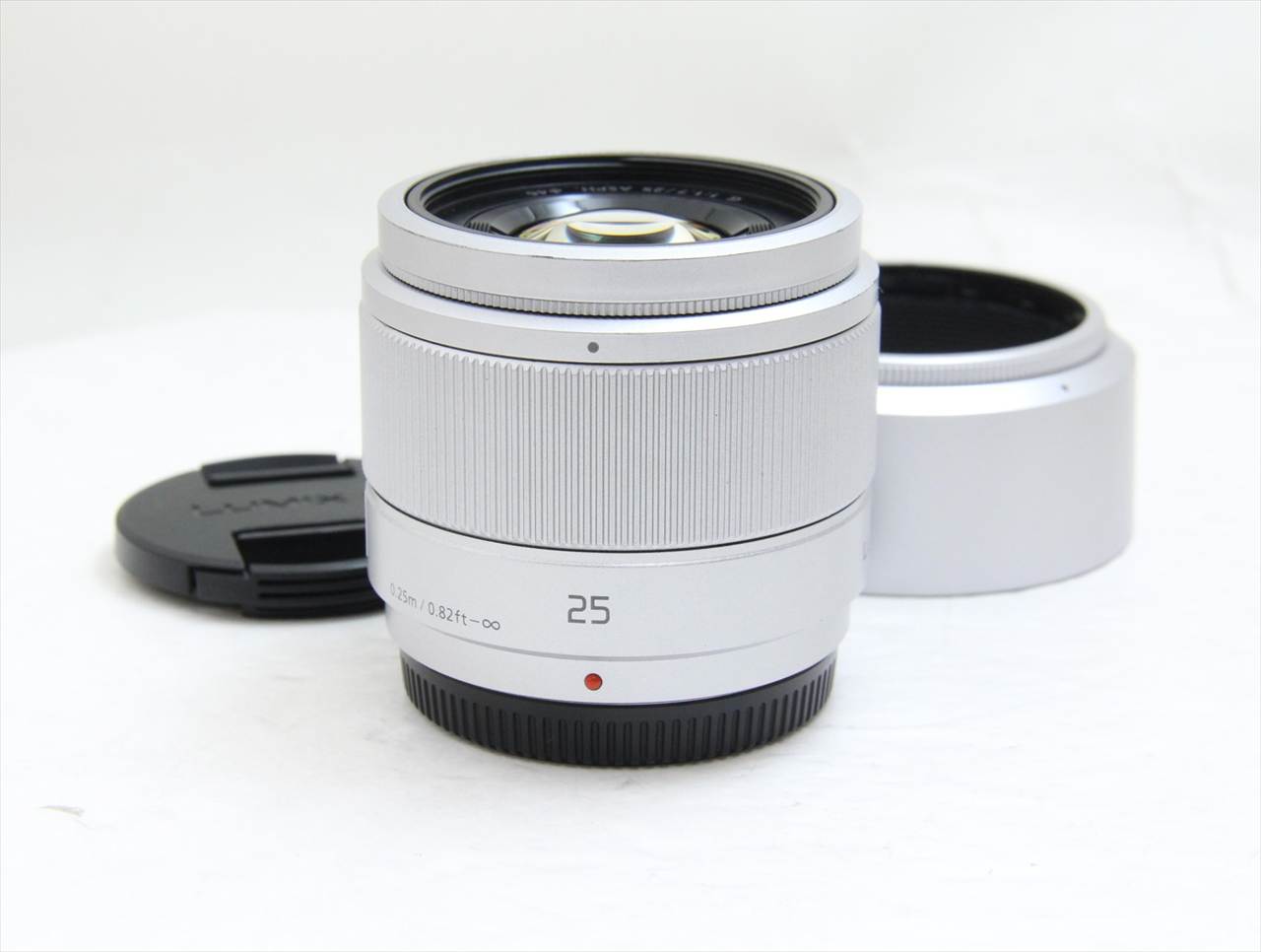 【中古】 パナソニック(panasonic) LUMIX G 25mm/F1.7 ASPH. [シルバー]