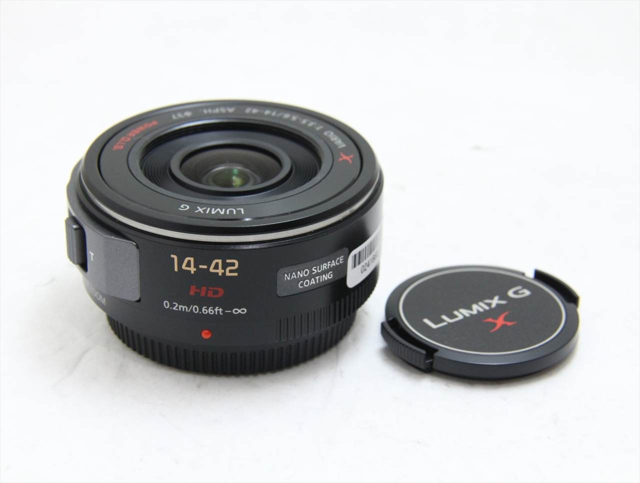 【中古】 パナソニック(panasonic) LUMIX G X VARIO PZ 14-42mm/F3.5-5.6 ASPH./ POWER O.I.S. H-PS14042-K [ブラック]
